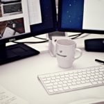 workstation_home_office_computer_coffee_mug_cup_keyboard_monitors_displays-949588